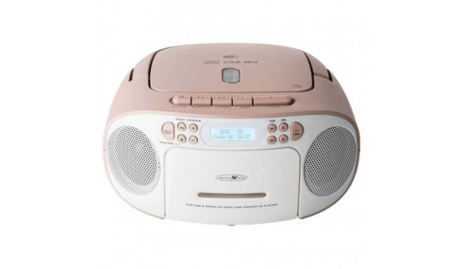 Reflexion RCR2260DAB boombox valge/roosa