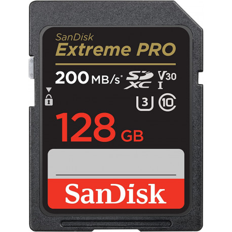 Sandisk memory card SDXC 128GB Extreme Pro (opened package)
