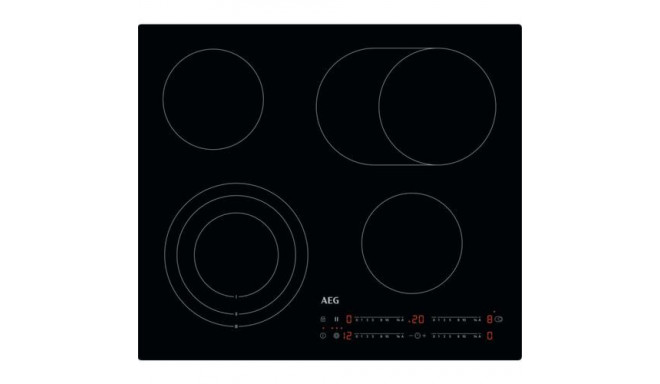 AEG HK654070IB Black Built-in 60 cm Zoneless induction hob 4 zone(s)