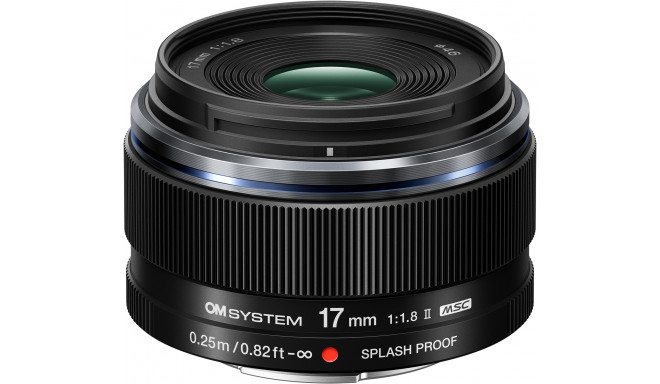 OM SYSTEM M.Zuiko Digital ED 17 мм f/1.8 II объектив, черный