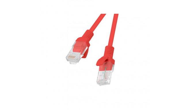 PATCHCORD KAT.5E UTP 1.5M CZERWONY FLUKE PASSED LANBERG 10-PACK
