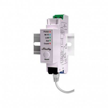 Shelly - DIN rail - "Pro EM 50A" - electricity meter - incl. 2x 50A terminals measuring function - W