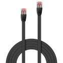 Lindy 0.3m Cat.6 U/FTP Flat Cable, Black