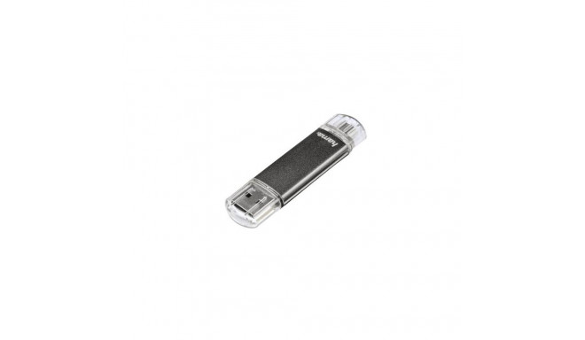 Hama Laeta Twin 64GB USB 2.0 USB flash drive USB Type-A / Micro-USB Grey