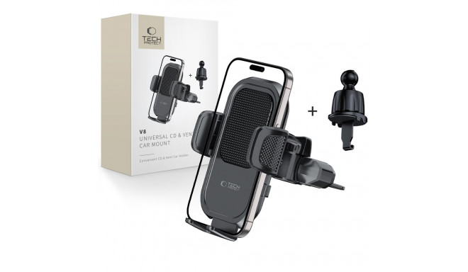 TECH-PROTECT V8 UNIVERSAL CD & VENT CAR MOUNT BLACK
