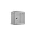 RACK CABINET 19" WALL-MOUNT 12U/600X450 WITH PERFORATED DOOR GREY LANBERG (FLAT PACK)