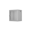 RACK CABINET 19" WALL-MOUNT 12U/600X450 WITH PERFORATED DOOR GREY LANBERG (FLAT PACK)