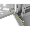 RACK CABINET 19" WALL-MOUNT 12U/600X450 WITH PERFORATED DOOR GREY LANBERG (FLAT PACK)