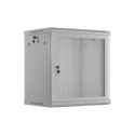RACK CABINET 19" WALL-MOUNT 12U/600X450 WITH PERFORATED DOOR GREY LANBERG (FLAT PACK)
