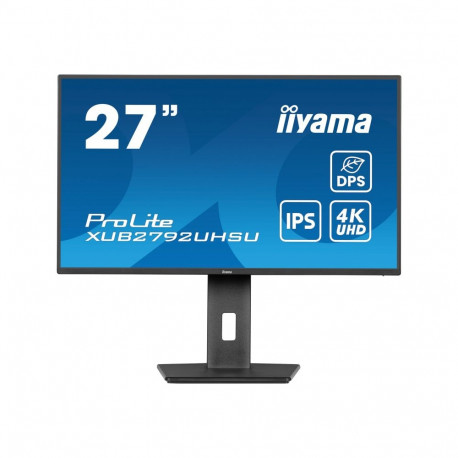 IIYAMA monitor XUB2792UHSU-B6 27-tolline IPS UHD 60Hz 350cd/m2 4ms HDMI DP kõlaritega (P)