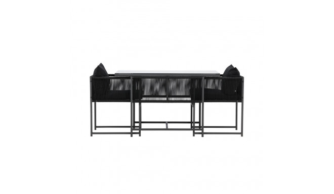 Aiamööbli komplekt Noto laud ja 2 tooli