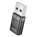 HOCO adapter USB A (male) to Typ C (female) UA36C transparent black