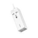Power strip with 1 AC socket, 2x USB, 2x USB-C LDNIO SC1418, EU/US, 2500W (white)