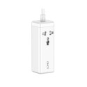 Power strip with 1 AC socket, 2x USB, 2x USB-C LDNIO SC1418, EU/US, 2500W (white)