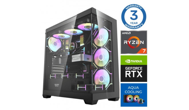 INTOP AQUA Ryzen 7 9700X 16GB DDR5 1TB SSD M.2 NVME RTX4060Ti 8GB no-OS