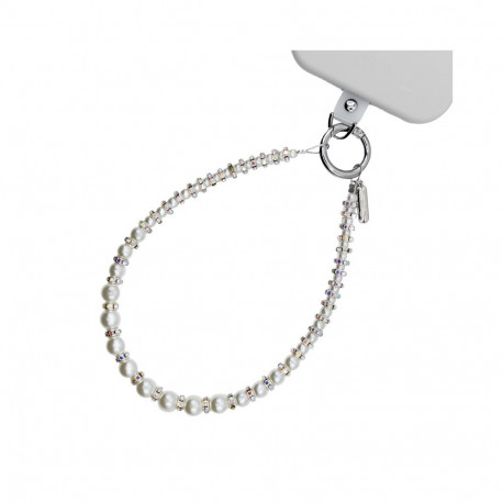 Crong Phone Charm - Smycz zawieszka do telefonu (Silver Beads)