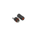 Alcasa ODC-06 wire connector RJ-45 Black
