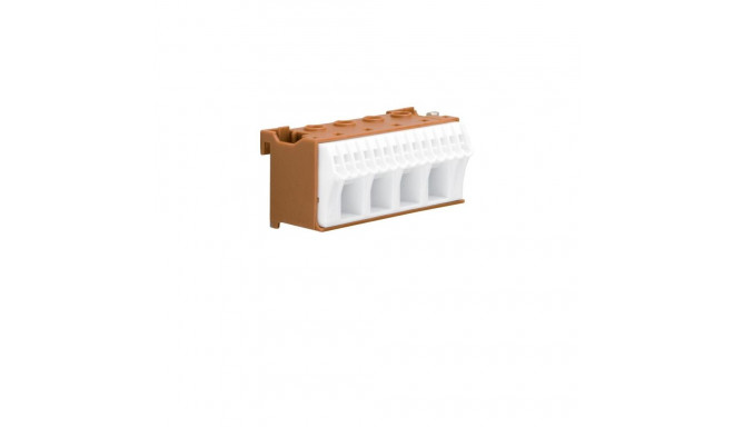 Hager KN18P terminal block Brown, White