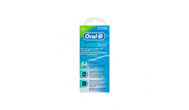 Oral-B Super Floss dental floss - cut tapes 50 pcs