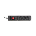 Power Strip - Activejet Combo 3gn 3m Black