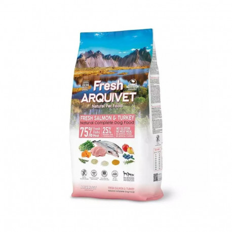 Semi-moist Dog Food - ARQUIVET Fresh Salmon With Turkey, 10kg