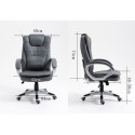 Heated Office Chair - Activejet YK7304 with Massage Grey