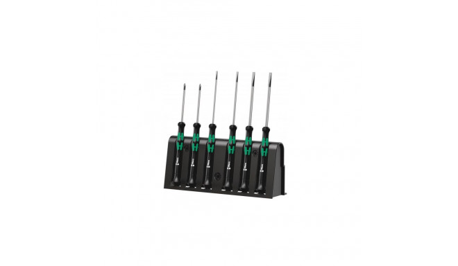Wera 2035/6 A Screwdriver set and rack for electronic applications