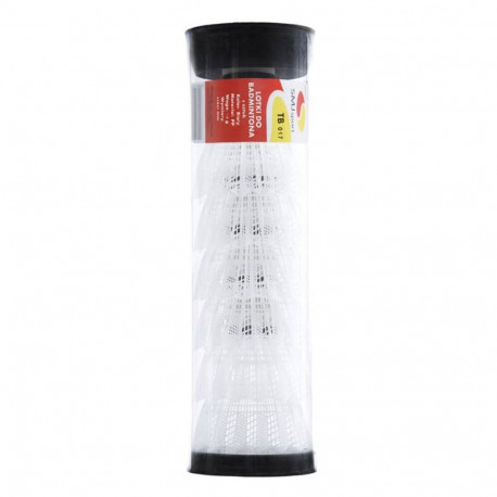 Teloon SMJ sulgpallid TB017 plastikust 6tk, valged