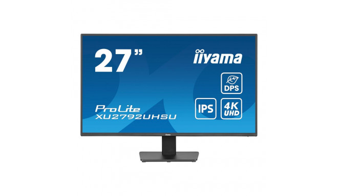 IIYAMA XU2792UHSU-B6 27-tolline IPS UHD LED 350cd/m2 4ms DP HDMI USB-Hub 3xOut v3.2 + 1xUSB-C kõlari