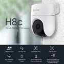 Ezviz H8C CS-H8C Wi-Fi Outdoor IP65 3MP 2K Smart Pan & Tilt 360 Camera MicroSD / Night vision White