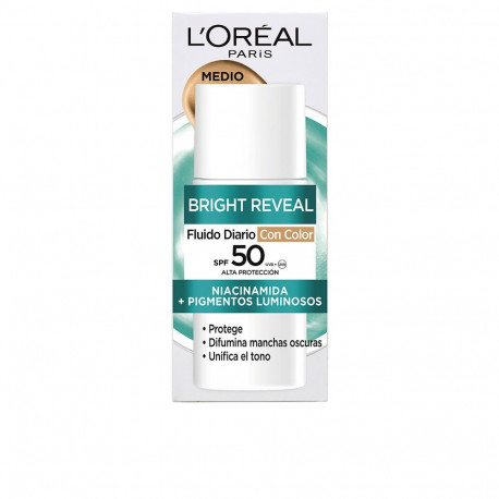 L'ORÉAL PARIS BRIGHT REVEAL NIACINAMIDA fluido diario SPF50 #medio 50 ml