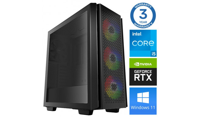 INTOP i5-12400F 16GB 500SSD M.2 NVME+2TB RTX3050 8GB WIN11