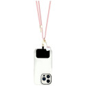 Hello Kitty Patch & Kitty Head Charm Universal Phone Lanyard Pink