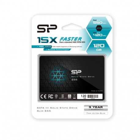 Solid State Drive - Silicon Power S55 2.5" 120gb Tlc