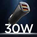 SPIGEN ESSENTIAL EV302 2-PORT CAR CHARGER 30W BLACK SPIGEN ESSENTIAL EV302 2-PORT CAR CHARGER 30W BLACK