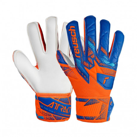 Reusch väravavahikindad Attrakt Solid Finger Support Junior 5472510 2290 8, sinine-oranž