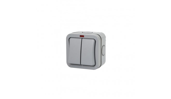 Weatherproof Switch, 2 Gang, IP66, EU