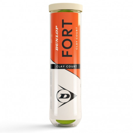 Tennis balls DUNLOP FORT CLAY COURT Premium 4PET ITF