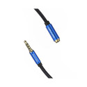 TRRS 3,5 mm mees 3,5 mm emas audio pikendus 5m Vention BHCLJ sinine