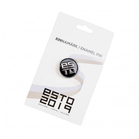 SOKISAHTEL Ajalooline meene ESTO musta värvi nõelkinnitusega rinnamärk 425