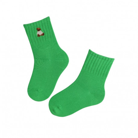 SOKISAHTEL NAIMA rohelised puuvillased karuga sokid lastele 438, 439, 443