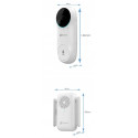 Ezviz DB2C Умный Беспроводной HD 1080p Видеозвонок с Батарейным Модулем и Звуковым Устройством – Бел