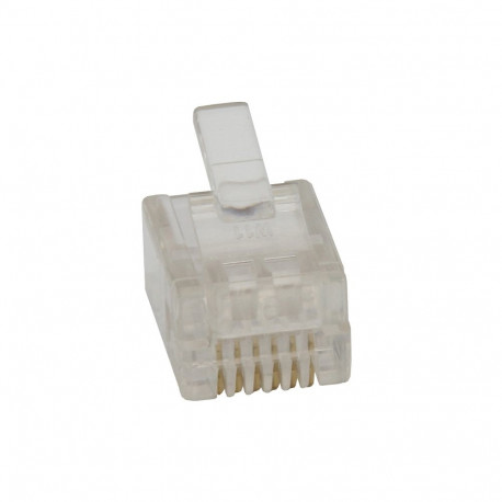 1256# Wtyk telefoniczny 6p6c (rj12) 100 pack