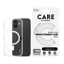 PanzerGlass CARE by ® Flagship Case Transparent Urban Combat w. White MagSafe iPhone 16