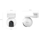 Ezviz EB8 4G Sim Välitingimustes 3MP 2K Spheroidne IP Pan & Tilt 360 Akukaamera MicroSD / Öönägemine