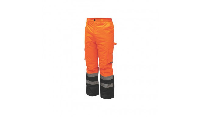 Dedra reflective insulated trousers size M, orange (BH80SP2-M)