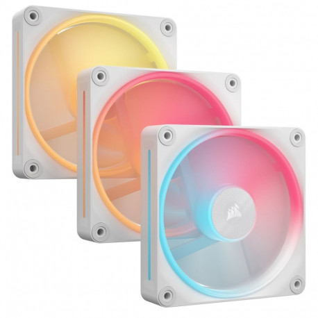 Corsair iCUE LINK LX120-R RGB arvutikorpuse ventilaator 12 cm valge 3 tk