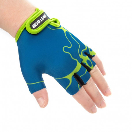 Rękawiczki rowerowe dla dzieci Meteor Marble niebieskie 17404-17405-17406 XS
