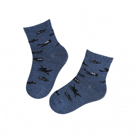 SOKISAHTEL ARON sinised helikopteritega puuvillased sokid lastele 438, 439