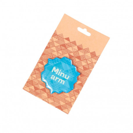 SOKISAHTEL 2019.a juubelipeo MINU ARM nõelkinnitusega sinine metallist rinnamärk 425